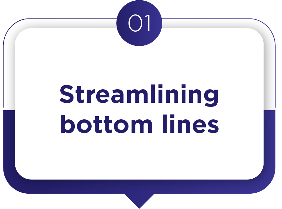 Streamlining bottom lines