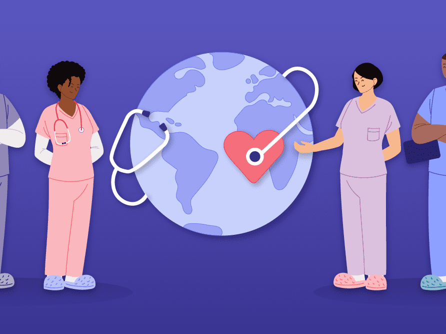 Clinicians representing International Nurses Day