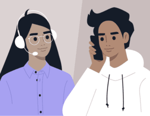 Patient calling staff to schedule doctor's visit