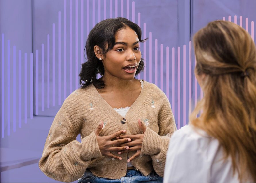 Doctor talking to patient