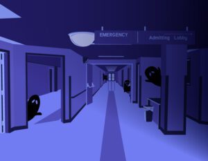 Dark hallway