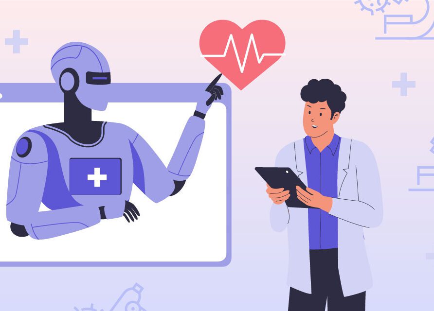 Robot representing AI